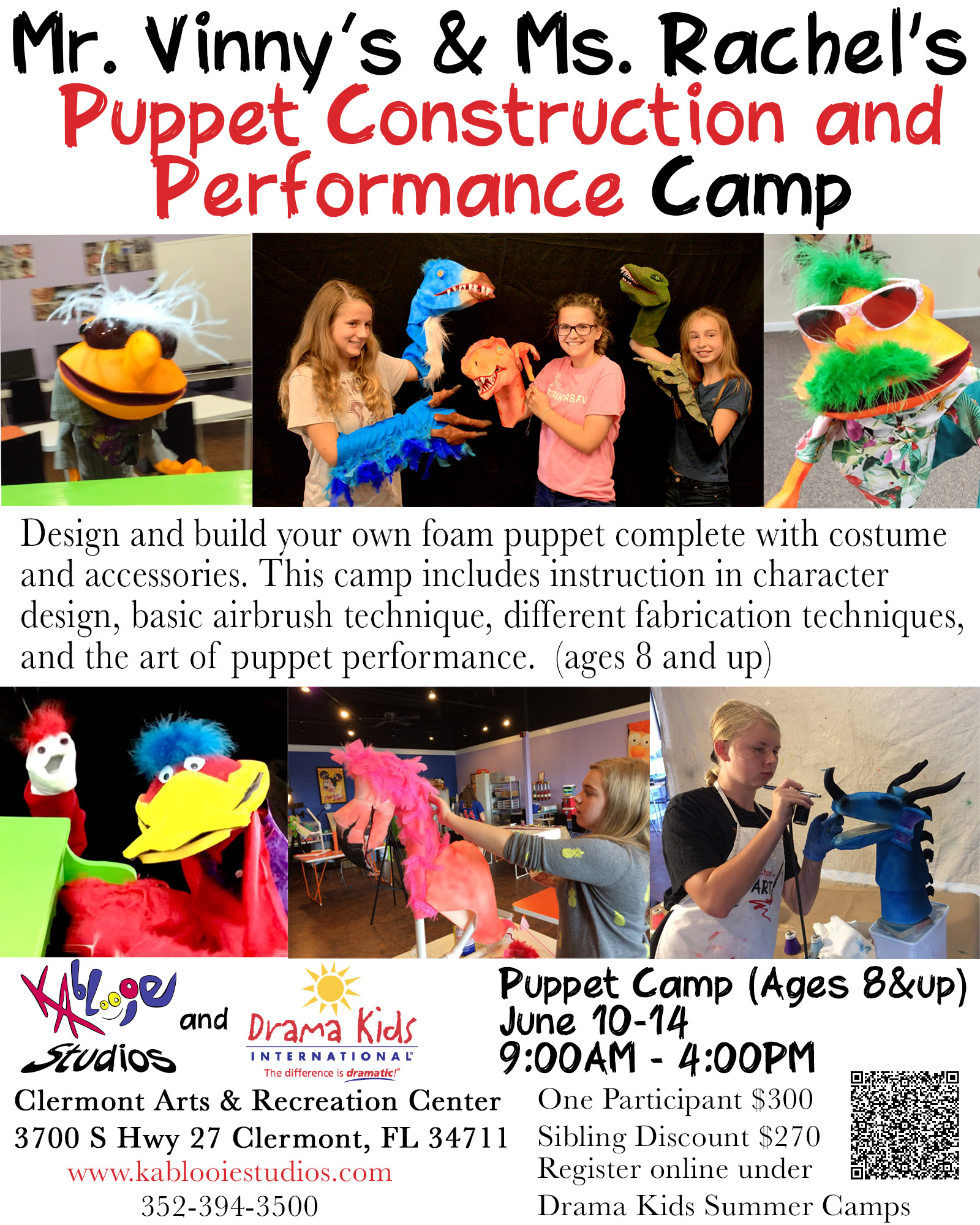 2024 Puppet Camp Flyer | Kablooie Studios